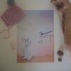 A4 poster konijn en staartmees - Afbeelding 2