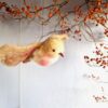 VERKOCHT one of a kind vogeltje van vilt "gentle guardian" - Afbeelding 3