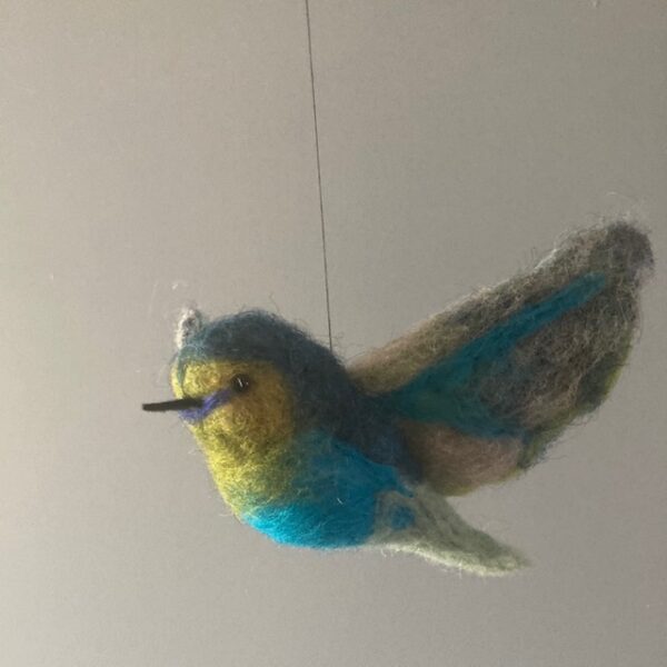 one of a kind vogeltje van vilt "fly away with me" - Afbeelding 7