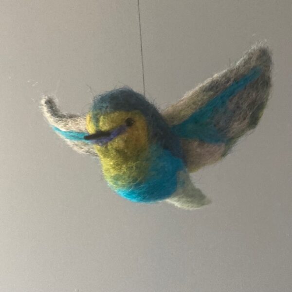 one of a kind vogeltje van vilt "fly away with me" - Afbeelding 6
