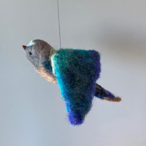 one of a kind vogeltje van vilt "being here for you" - Afbeelding 3