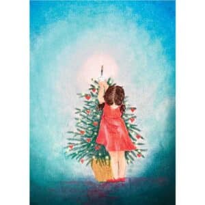 ansichtkaart kerstboom