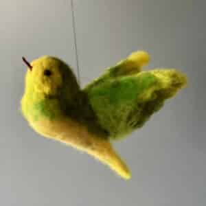 one of a kind vogeltje van vilt "come along and play"