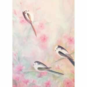 Ansichtkaart staartmeesjes